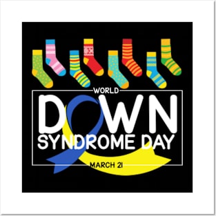 World Down Syndrome Day March 21, Down Syndrome Awareness Posters and Art